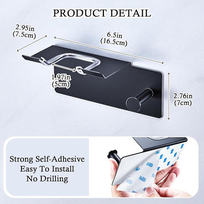Hair Dryer Holder Wall Mounted, Blow Dryer Holder, Adhesive Hairdryer Holder - Image 2