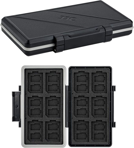 36 Slots Memory Card Case Water-Resistant Anti-Shock Memory Card Wallet by JJC
