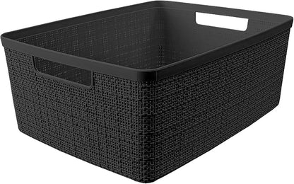 Curver Set of 6 Medium 12L Jute Decorative Plastic Organization and Storage - Image 4