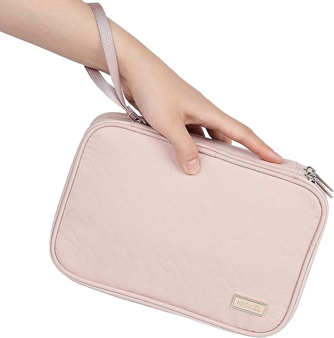 NISHEL Travel Cord Organizer Case, Double Layers Tech Electronic Bag, Essentials - Image 3