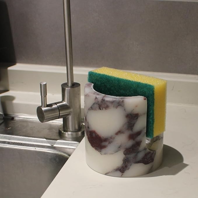 Natural Travertine Marble Sponge Holder - Image 2