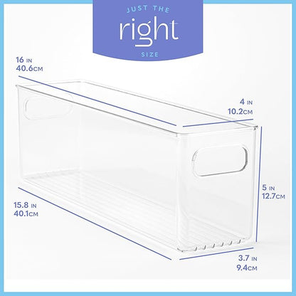 primebox Plastic Food Storage 2 Pack Clear Container Bin - Image 3