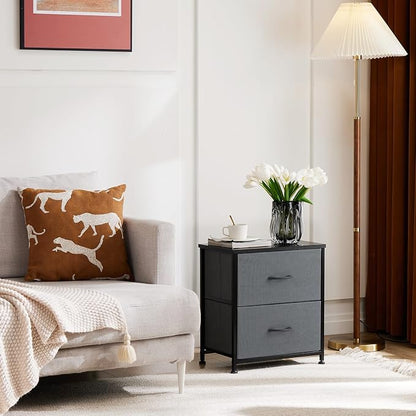 DUMOS Nightstand Set of 2, Small Dresser - Image 2