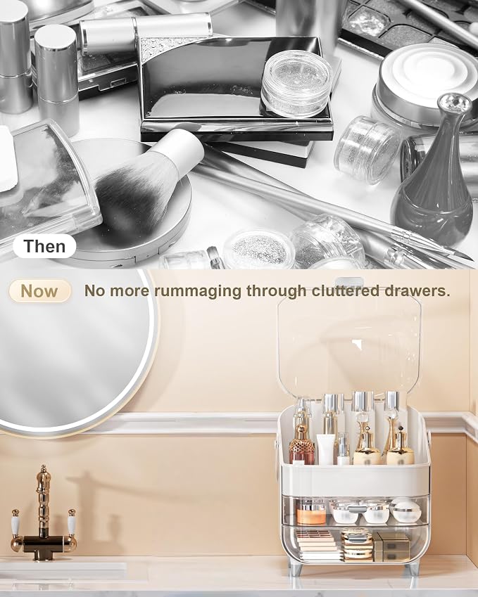 Makeup Organizer Countertop, Skincare Holder Bathroom Counter Organizer - Image 3