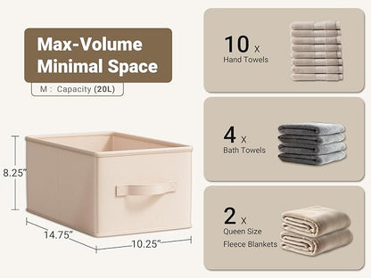 Storage Bins, Fabric Satin Storage Baskets - Image 3