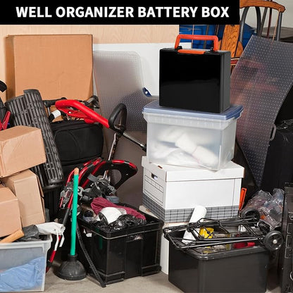 FULLCASE Battery Storage Organizer Holder Holds 72 AA AAA Batteries, Box Cases - Image 7