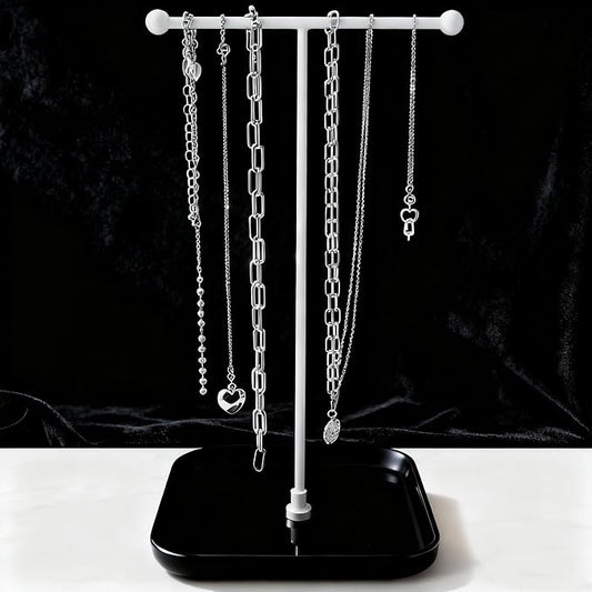 VROOMIUM Necklace Holder- Ceramic Base 1ft Height Jewelry Organizer Stand by VROOMIUM-BETTERDESIGN