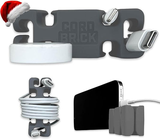 CordBrick Stocking Stuffers for Adults Cord Management Weighted Cord Holder by CordBrick