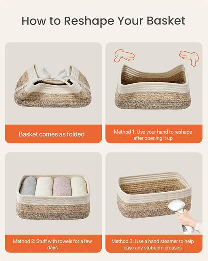 Small Woven Basket, Storage Basket - Image 8