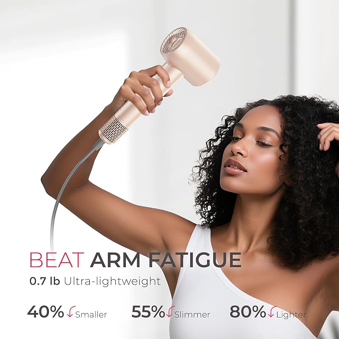 Blow Dryer with Comb, TYMO AIRHYPE Compact 200 Million lonic Hair Dryer with - Image 7