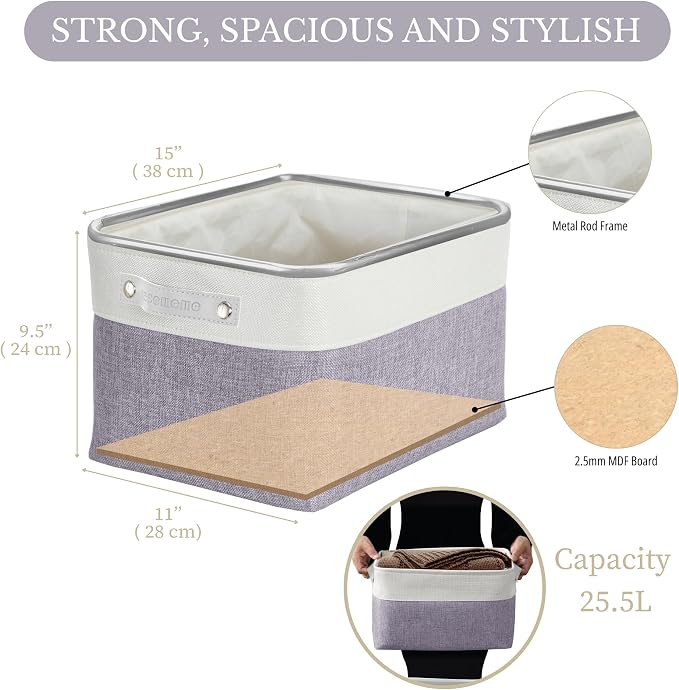 DECOMOMO Storage Baskets for Shelves - Image 4