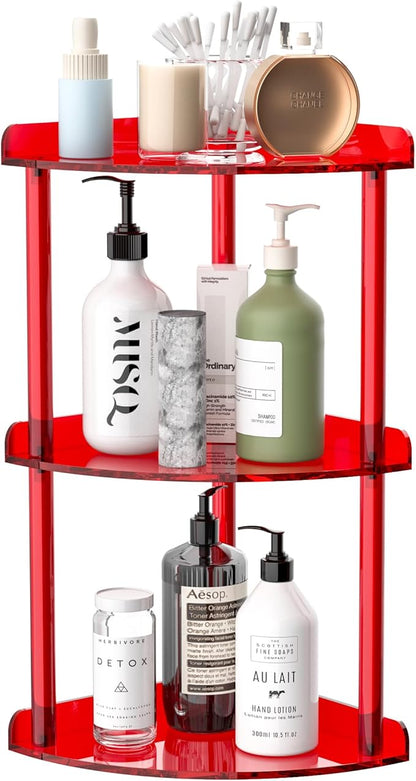 3 Tier Countertop Corner Organizer Shelf 7x7x15.7 Inch, Vanity Storage Organizer by Sezanrpt