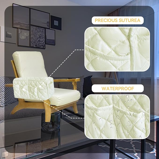 MEHIDFY Armchair Caddy, Waterproof Sofa Armrest Organizer, Non Slip Recliner - Image 6
