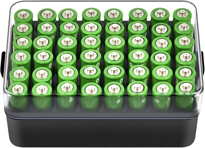 ALCYON Battery Organizer Storage Case, Battery Vault Box Container by ALCYON