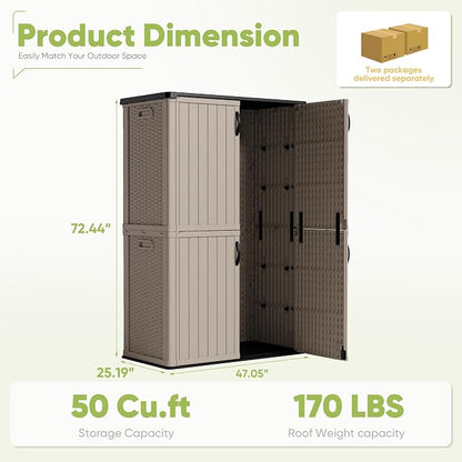 Devoko Outdoor Storage Cabinet 50 Cu Ft - Image 6