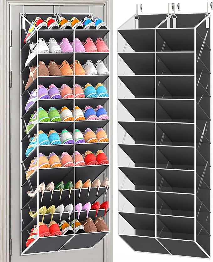 30 Pairs Over the Door Shoe Organizer, 10-Tier Door Shoes Rack Storage Fit All by UVIAHOMIHOMEORGANIZER