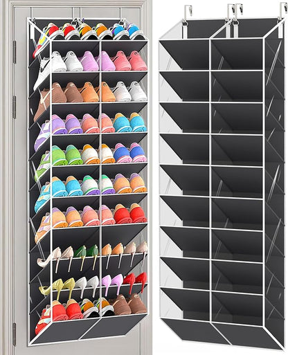 30 Pairs Over the Door Shoe Organizer, 10-Tier Door Shoes Rack Storage Fit All by UVIAHOMIHOMEORGANIZER
