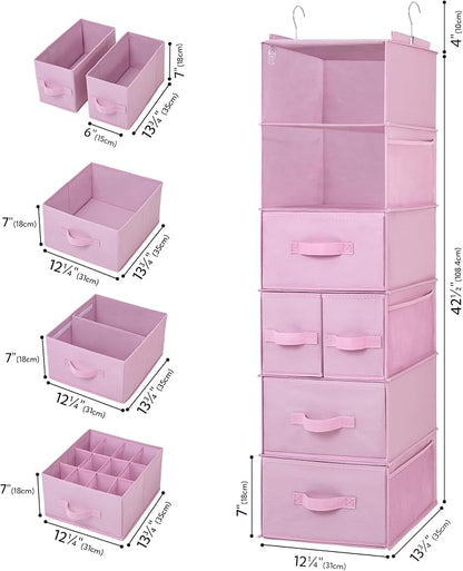 GRANNY SAYS Hanging Closet Organizers and Storage, 6 Shelves Closet Hanging - Image 3