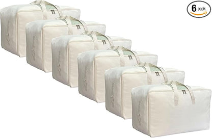 Soft Large Canvas Comforter Storage Bags by DoYiKe