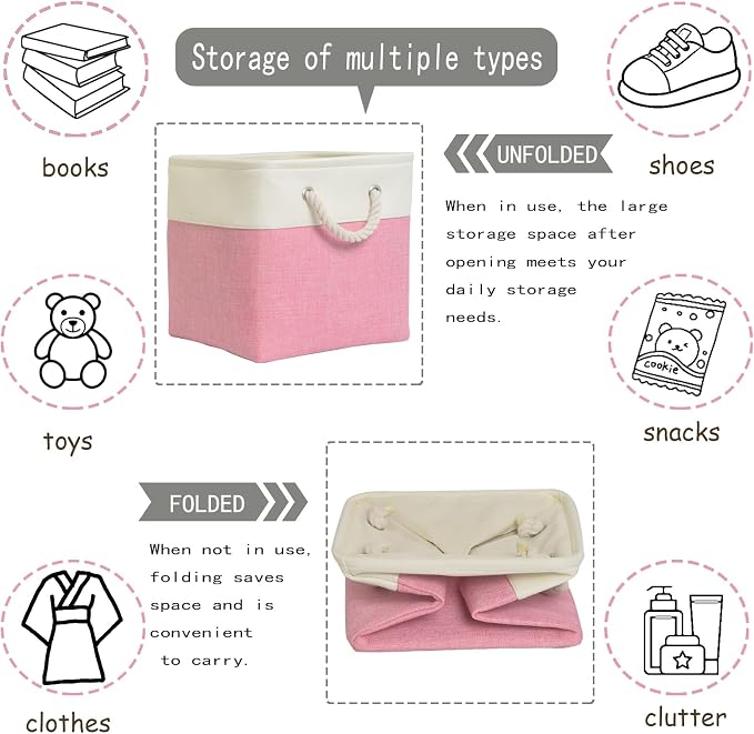 storage cubes 11x11x11, Fabric Storage Cubes - Image 6