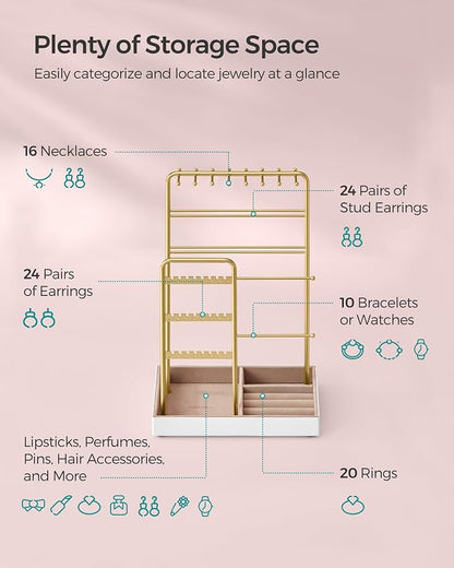 SONGMICS Jewelry Holder, Jewelry Organizer, Jewelry Display Stand - Image 4