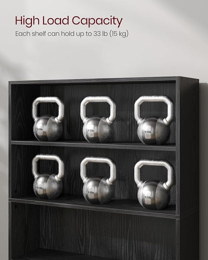 VASAGLE Set of 2 Bookshelves, 30 Inches Wide, 5-Tier Open Bookcases - Image 9
