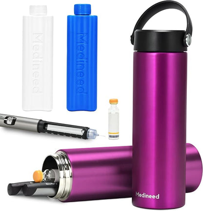 Insulin Cooler Travel Case TSA Approved, Refrigerated Medicine Case by Medineed