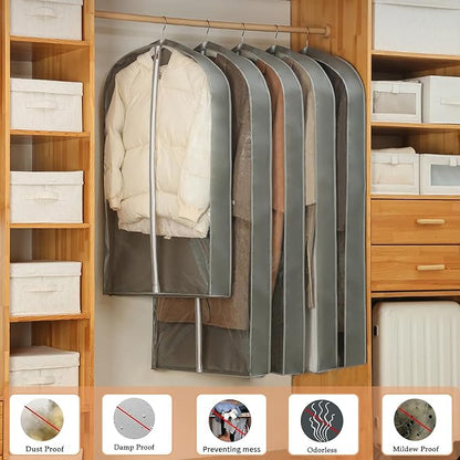 3 Pcs Garment Bags, Hanging Clothes Covers - Image 7