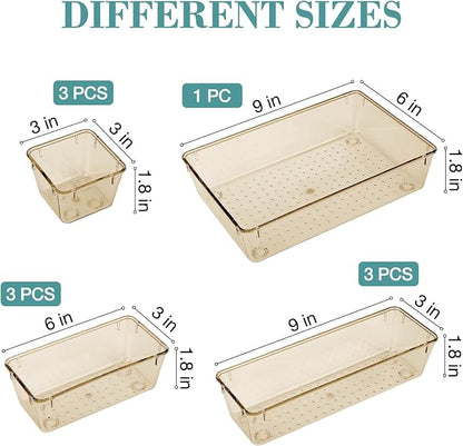 10 PCS Drawer Organizer Set, 5 Varied Size Bathroom and kitchen Drawer cabinet - Image 2