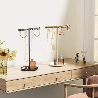 Necklace Organizer Stand with Storage Tray - Image 8