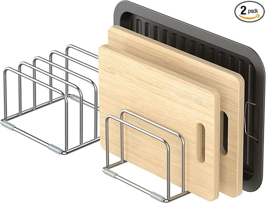 Cutting Board Holder Stand, Chopping Board Storage Rack, Cutting Board Organizer by KORRTFID