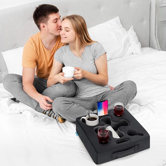 Couch Cup Holder-Sofa Cup Holder Pillow Tray Caddy Cupholder Hearted - Image 5