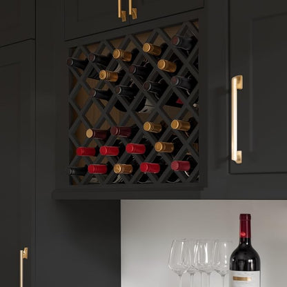 Solid Wood RTA Wine Bottle Rack Wall Cabinet - Image 2