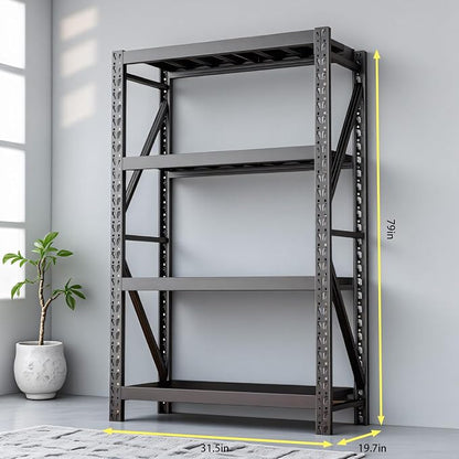 torage Shelves, Garage Shelving Heavy Duty Metal Adjustable Garage Shelves - Image 2