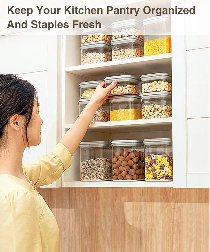 4 Pcs Large Pop Airtight Food Storage Containers Set - Image 5