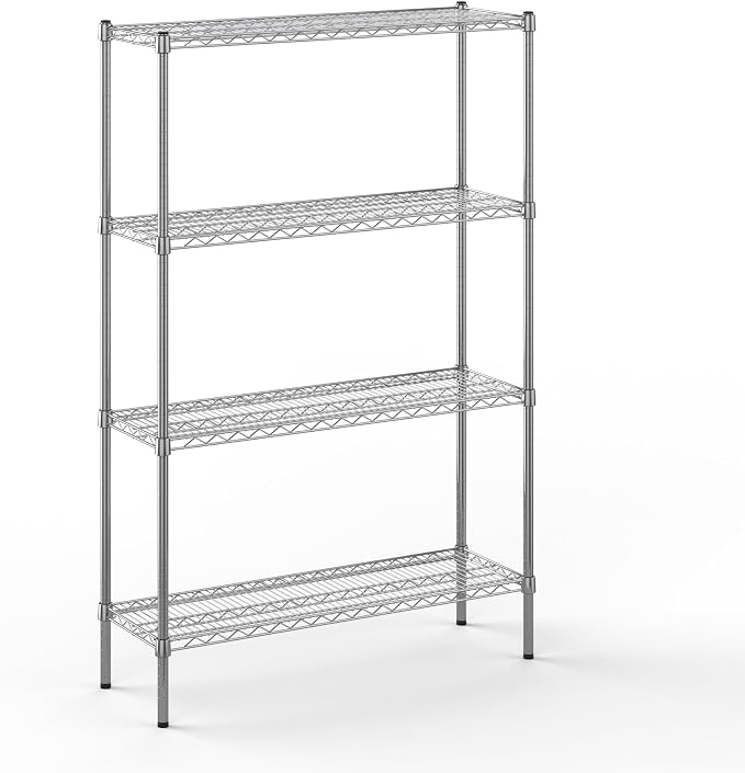 14" Deep x 42" Wide x 64" Height Wire Shelving Kit | 4-Tier | NSF Commercial by Regal+Altair