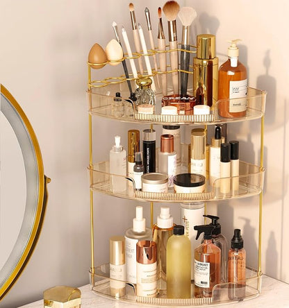 FELIZHOUSE 3-Tier Corner Bathroom Counter Organizer, Bathroom Countertop Shelf by FELIZHOUSE