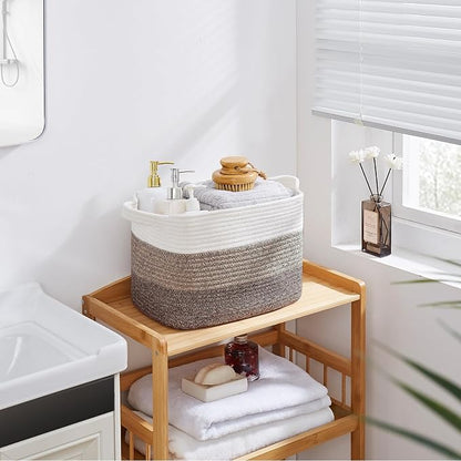 Storage Basket for Organizing, Woven Baskets for Storage, Rectangle Decorative - Image 8