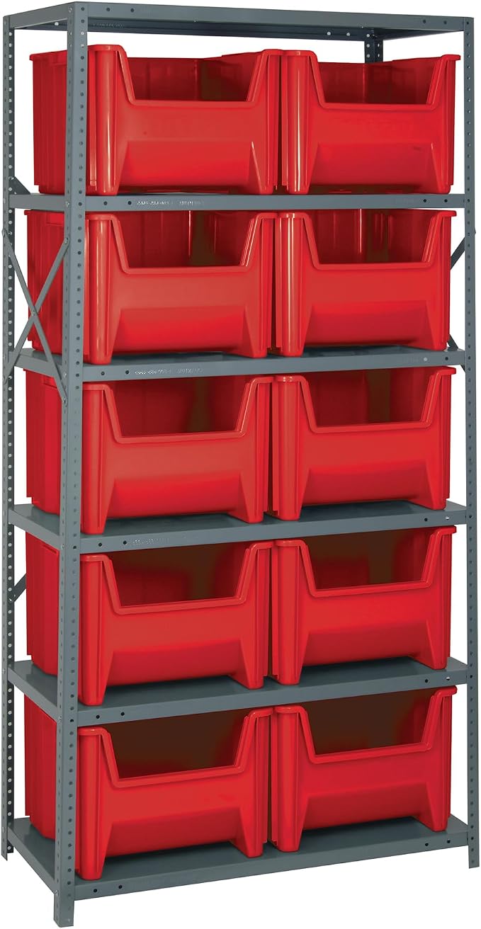 Quantum Storage Systems QSBU-800RD Solid Heavy Duty 6 Shelves 10 Giant Stack by QuantumStorageSystems