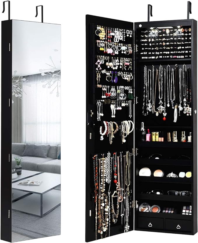 Giantex Wall Door Mounted Jewelry Armoire Cabinet by Giantex