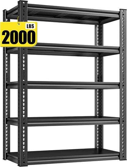 REIBII Garage Shelving Load 2000 LBS, Adjustable 5-Tier Storage Shelves by REIBII