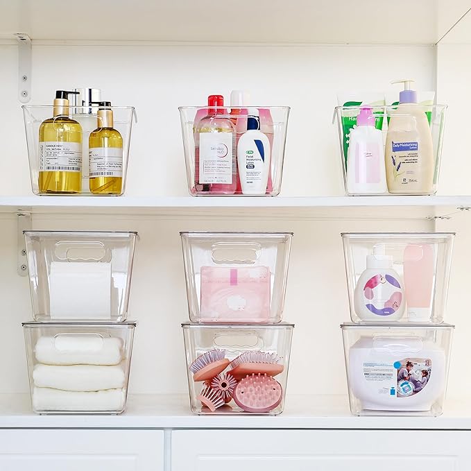 Vtopmart 4 Pack Clear Stackable Storage Bins - Image 6