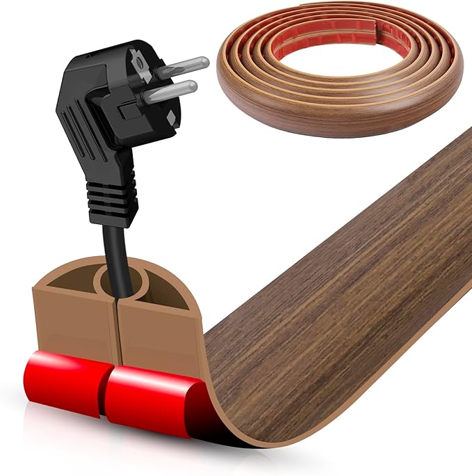 Floor Cord Cover Cable Cavity Self Adhesive Cord Hider Floor 10FT Floor Cable by DBHXXMB-HH