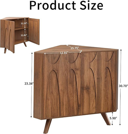 Small Corner Cabinet, Corner Floor Cabinet - Image 2