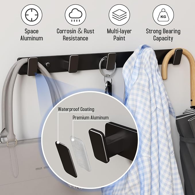 Coat Hook Wall Rack Hanger - Image 3