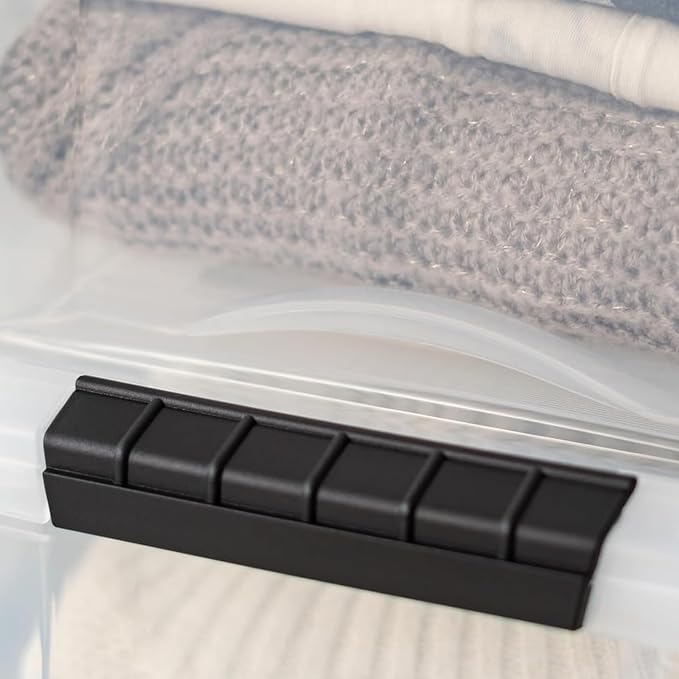IRIS USA 40 Qt Stackable Plastic Storage Bins - Image 6
