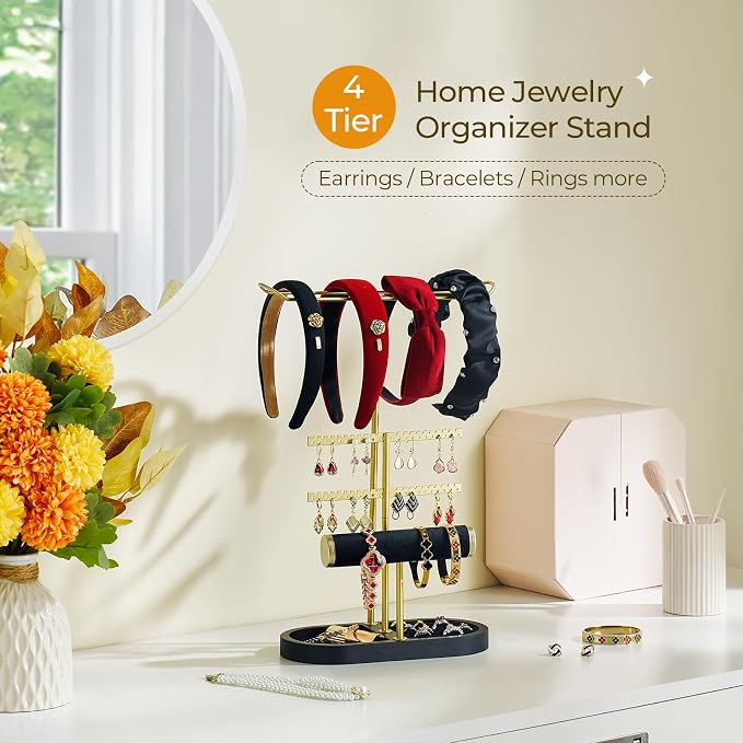 3 Tiers Jewelry Organizer, Earring Holder Organizer - Image 2