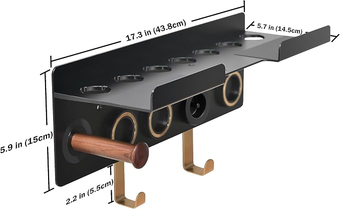 Wall Mount Holder for Dyson Styler Supersonic Hair Dryer, Nail-Free or Perforat - Image 6