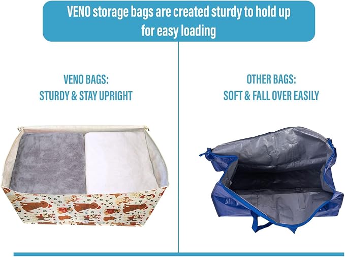 VENO 2 Pack Moving Bags and Large Christmas Decoration Storage Bins - Image 5