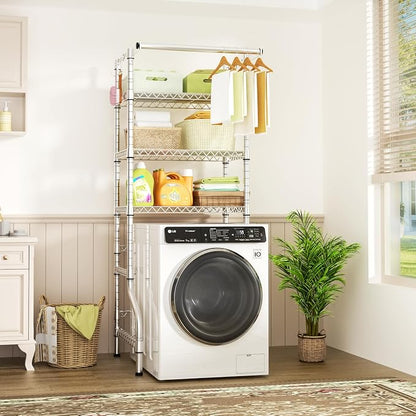 Ulif U11 Mini Over Washer and Dryer Shelves, 3 Tiers Laundry Room Storage and - Image 2